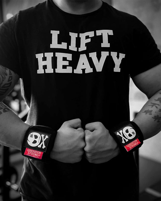 Lift Heavy Wrist Wraps - Black
