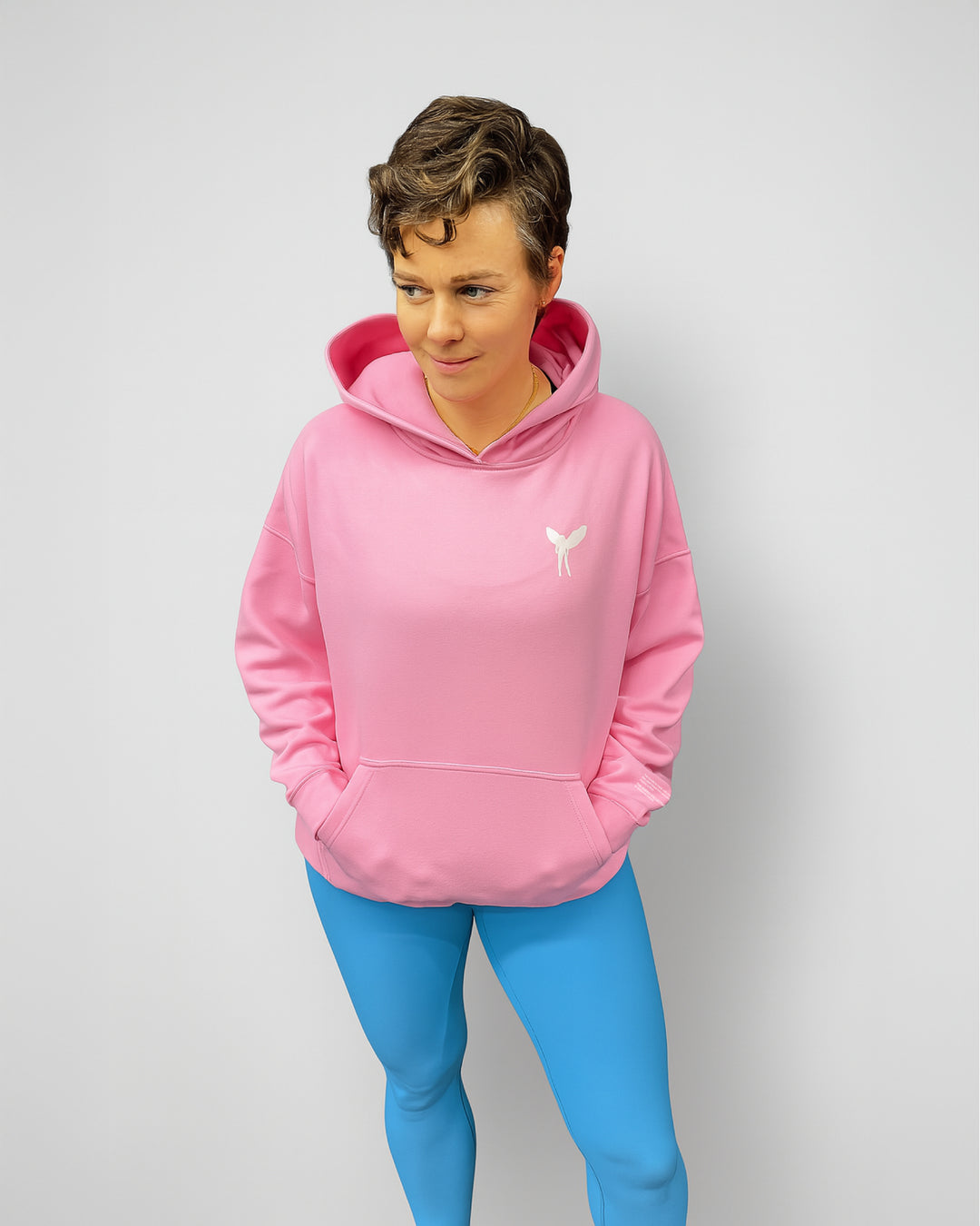 Shero Pink Power Oversized Hoodie