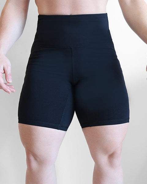 Biker Skull Shorts - Black