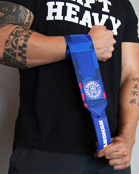 Blue Camo Wrist Wraps