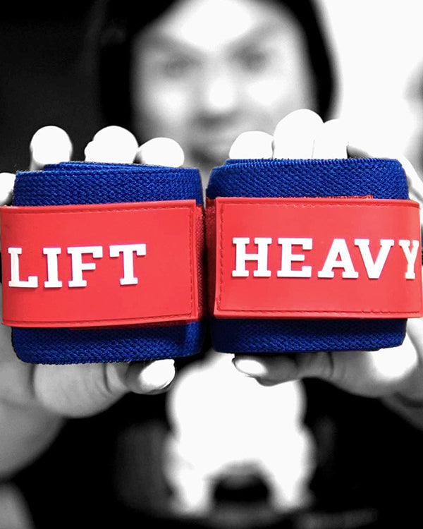Lift Heavy Wrist Wraps - Blue