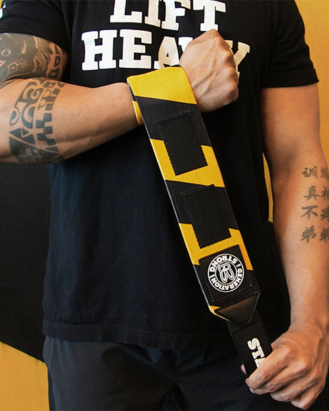 Stay Hungry Caution Wrist Wraps
