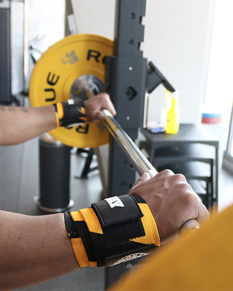Stay Hungry Caution Wrist Wraps