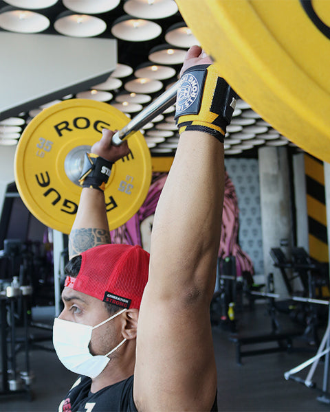 Stay Hungry Caution Wrist Wraps