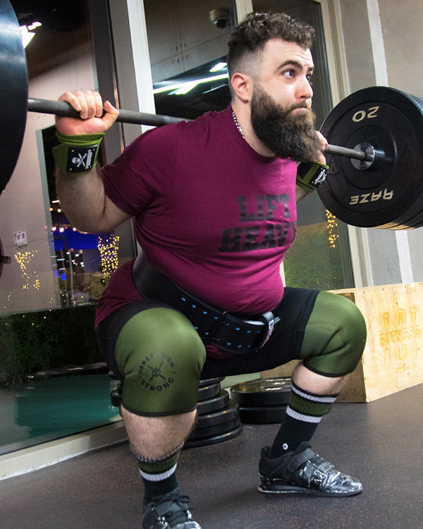 Lift Heavy Wrist Wraps - Military Green