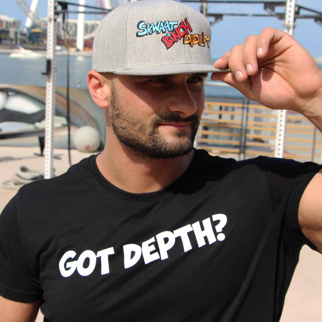 Squat Bench Deadlift (Grey) Classic Snap Back