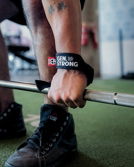 Hungry Bones Lifting Straps (Black)