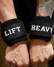 Lift Heavy Wrist Wraps - Black