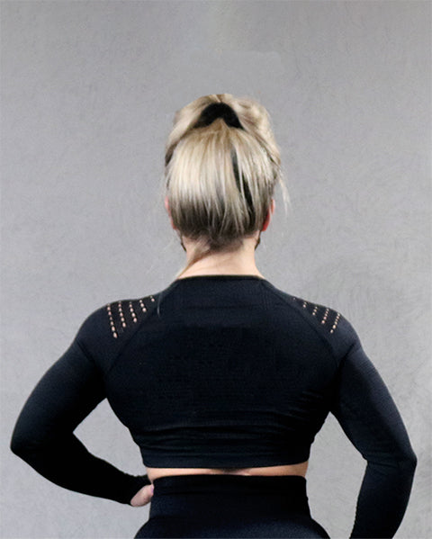 Midnight Rogue Long Sleeve Crop