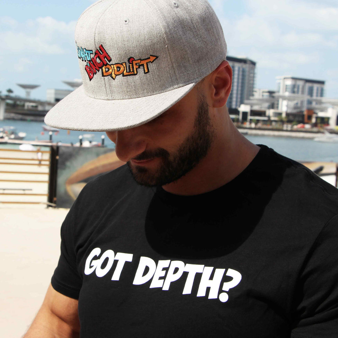 Squat Bench Deadlift (Grey) Classic Snap Back