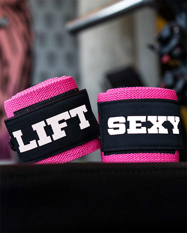 Lift Sexy Wrist Wraps - Pink