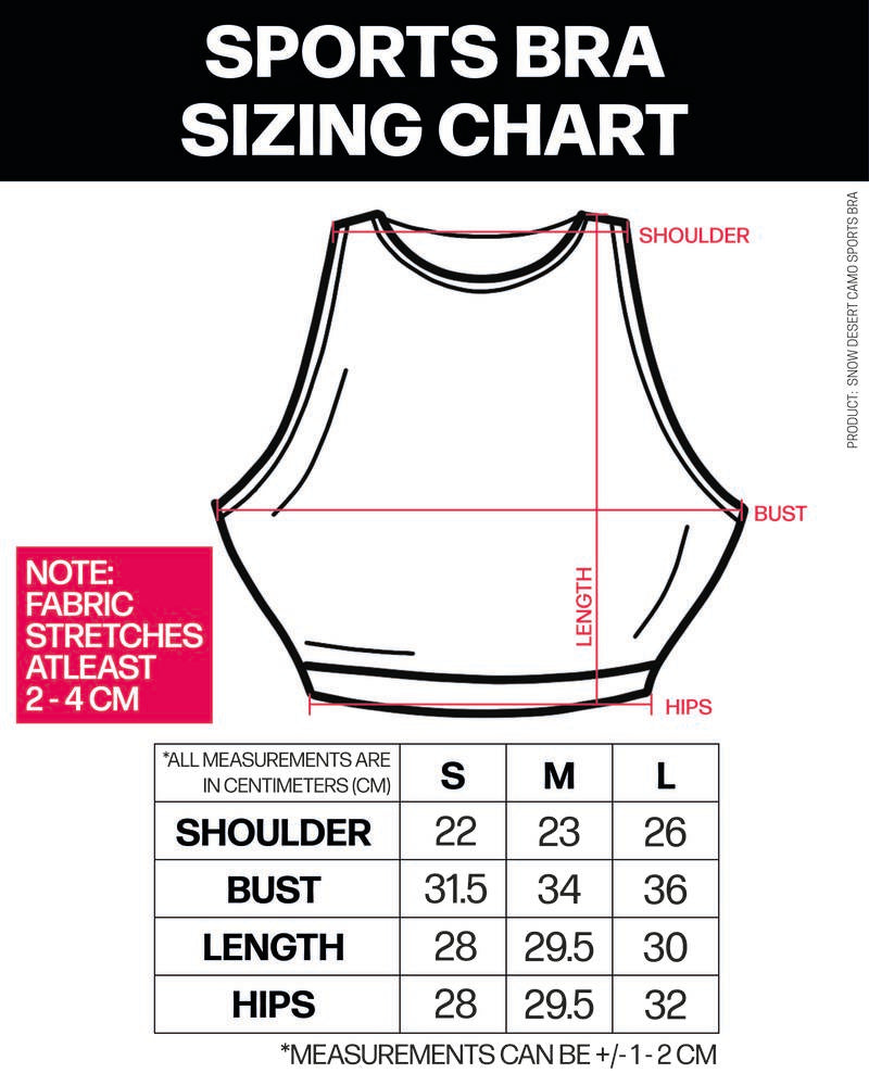 Snow Desert Training Bra